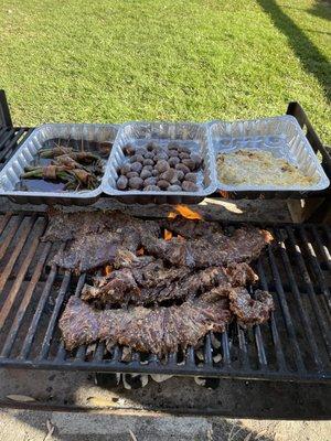 Marinated Teriyaki flank steak