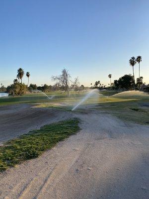 Had to skip this hole because I didn't want to get wet after paying 40$ to golf 18 holes