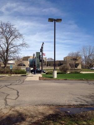 Front of Poplar Creek Library