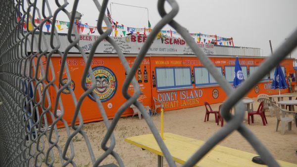 Old Coney Island Lager logo. Probably gone. No beer in morning! Taken previously. Posted 12/11/20