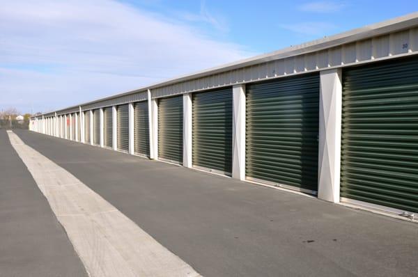 Large, drive-up self-storage units at Rossi Self Storage in Salinas, CA