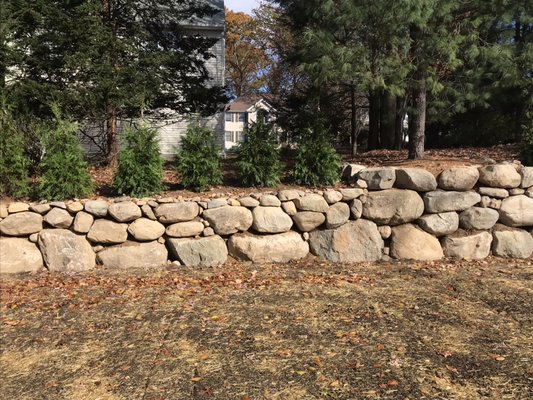 Rock Retaining Wall