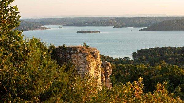 View of Table Rock Lake from the top of Baird Mountain, Branson MO