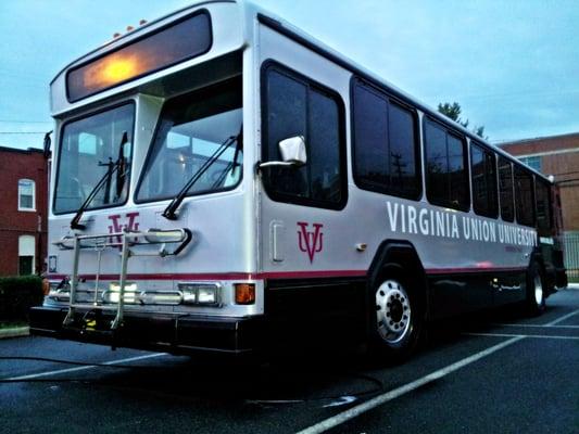 Virginia Union University Bus detailed or Homecoming 2014