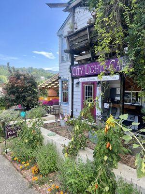 Cafe entrance