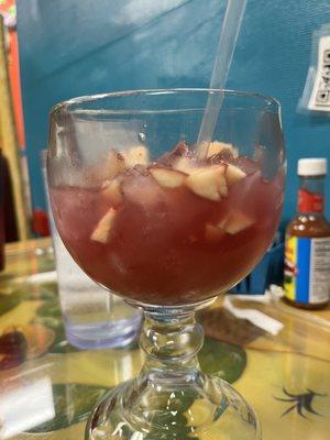 Sangria margarita (those are diced apples)