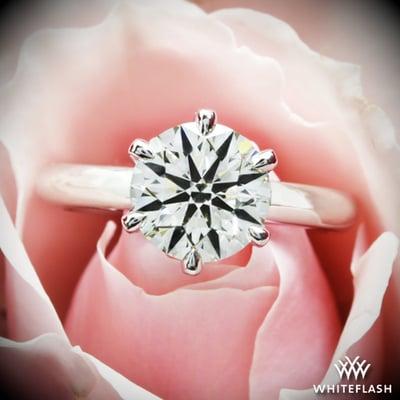 1.84ct J VS2 A CUT ABOVE Diamond set in Exquisite Half Round Solitaire Engagement Ring