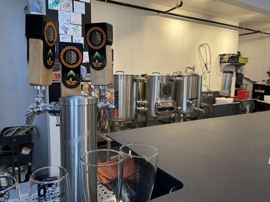 Beer making area