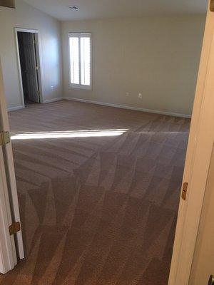 Not only do we get your carpet the cleanest, we put those "cool little lines" in them as well