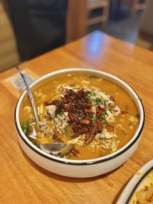 Golden Spicy Soup w. Lamb ($20.99)