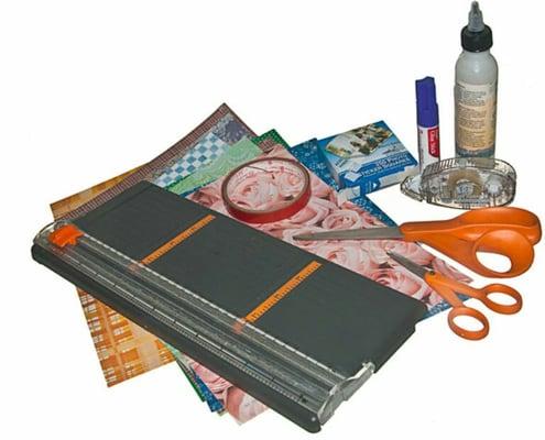 We sell scrapbooking supplies.