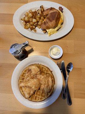 Chicken & Waffles and the Breakfast Sandwich