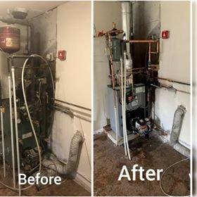 Before & After Boiler Job