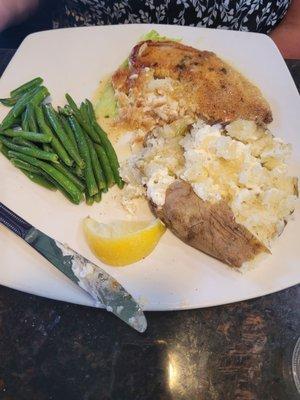 Tilapia in white wine sauce