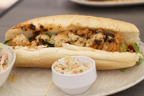 The BF's Vola's Fried Shrimp Po'boy. He likes it.