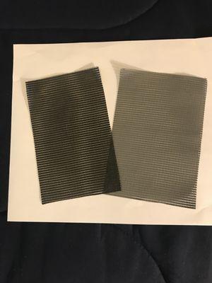 Gray or black sunscreen material