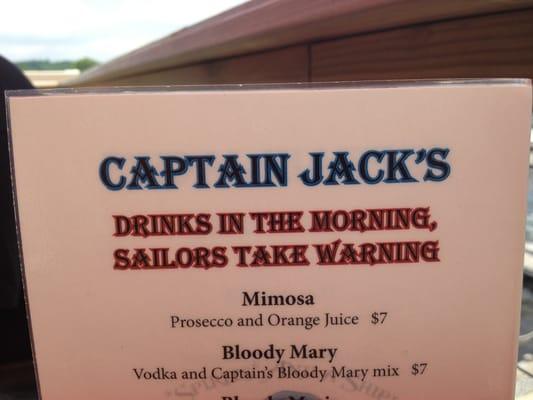 Captain Jacks above marina is wonderful!!