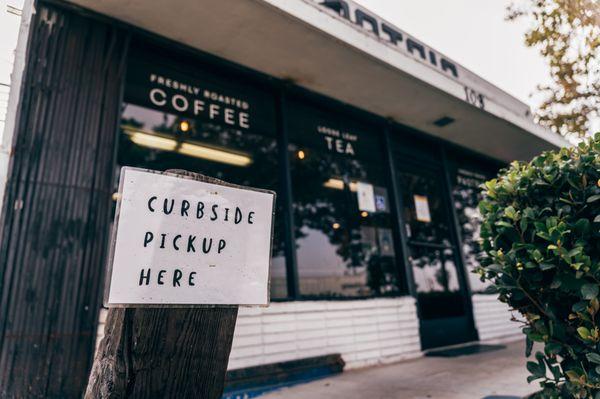 Curbside Pickup through
 PatriaCoffee.com