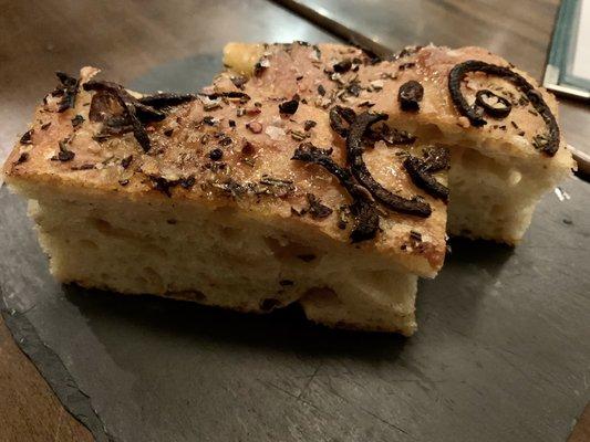 Caramelized onion focaccia