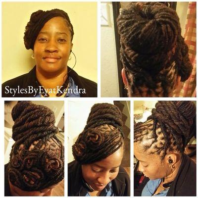 Loc styling for long locs.