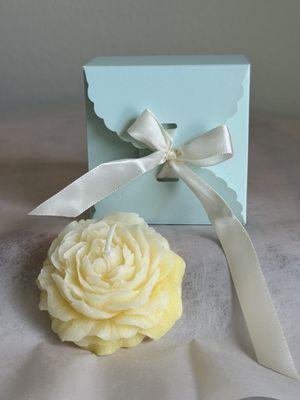 Candle Rose in gift wrapping