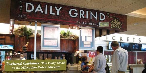 The Stone Creek Factory - cool coffee kiosk is located just outside the exhibit hall and serves a full array of coffee beverage