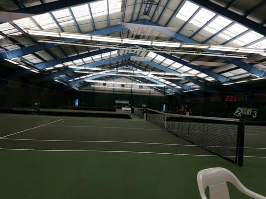 Indoor courts (non-bubble side)