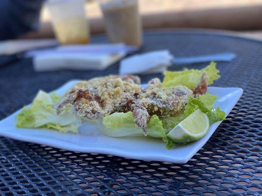 Softshell crab with garlic butter