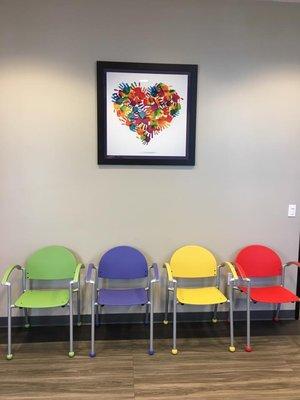 Our colorful waiting room!