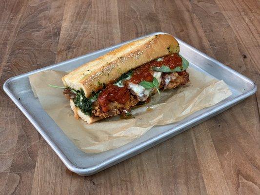 chicken parm hoagie (secret menu item)