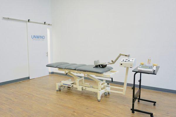 Intersegmental traction table used and cervical & lumbar spine discs!