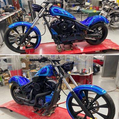 Honda Fury custom paint