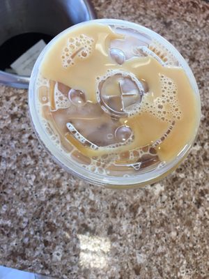 The coffee that I received after waiting 10 minutes.