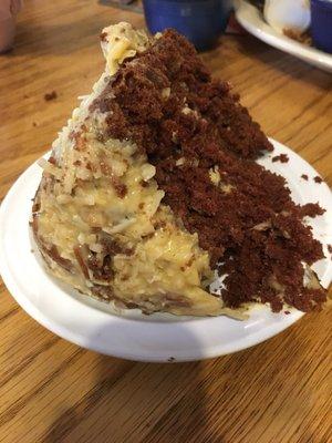 Huge German chocolate cake