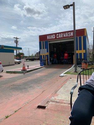 Andres Hand Car Wash... located in the Valero Gas Station