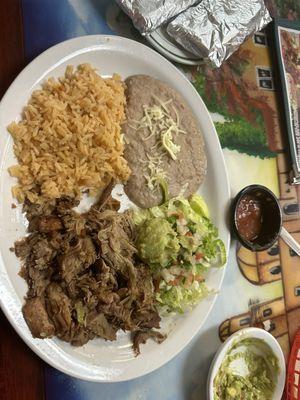 Carnitas plate