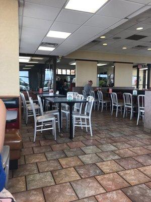 Dining room that seems to always be clean.