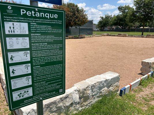 Petanque court