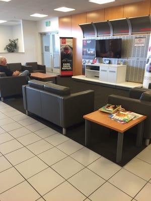 Sitting area and tv