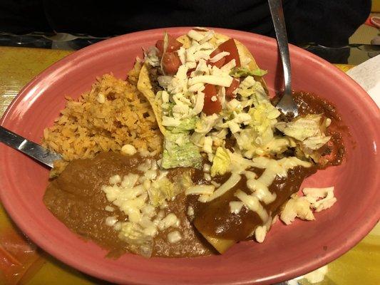 Combination Dinners Pick 2 Tostada & Enchiladas