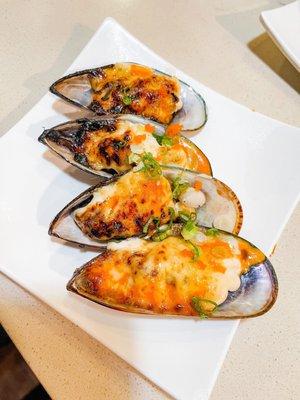 Baked Green Mussels