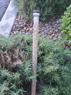 Corroded anode rod