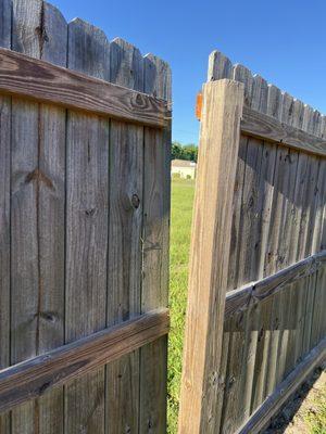 This fence is 5 years old it's been falling apart since I had it. Worse fence I've ever had