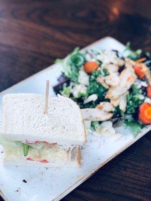 Monterey Club and kale salad