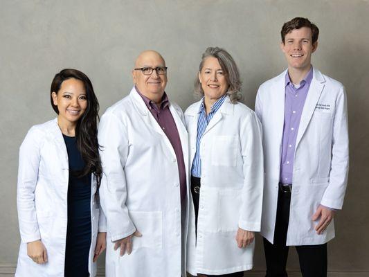 Dr. Raquel Sugino, Dr. Robert Bondi, Dr. Laurel Bondi, Dr. John Paul Sevcik