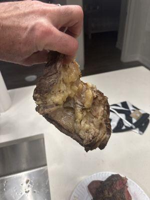 This is a couple of pounds of fat after it's cooked down absolute waste