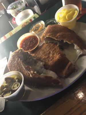 Cheese Steak "pocket" deep fried goodness