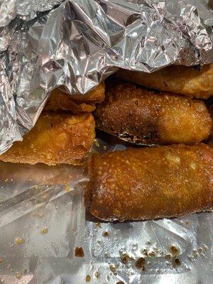 Huge egg rolls, they were a hit!