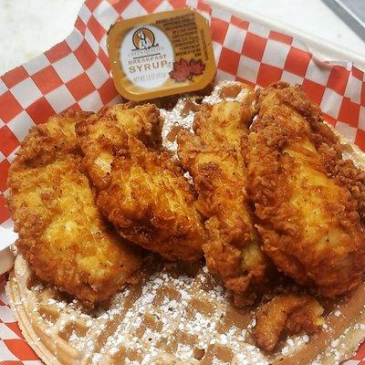 Chicken and waffles