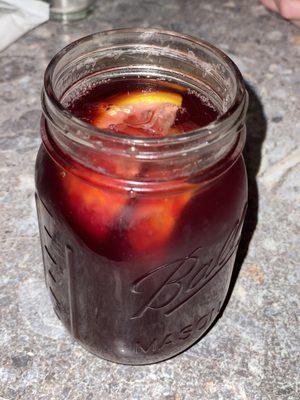 Apple cider red sangria